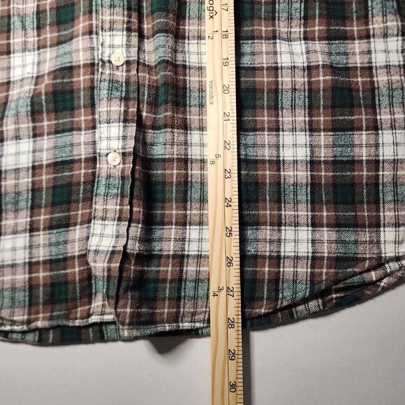 Men's XL Chap's Plaid Flannel Button down Long Sleeve Shirt. - Picture 6 of 6